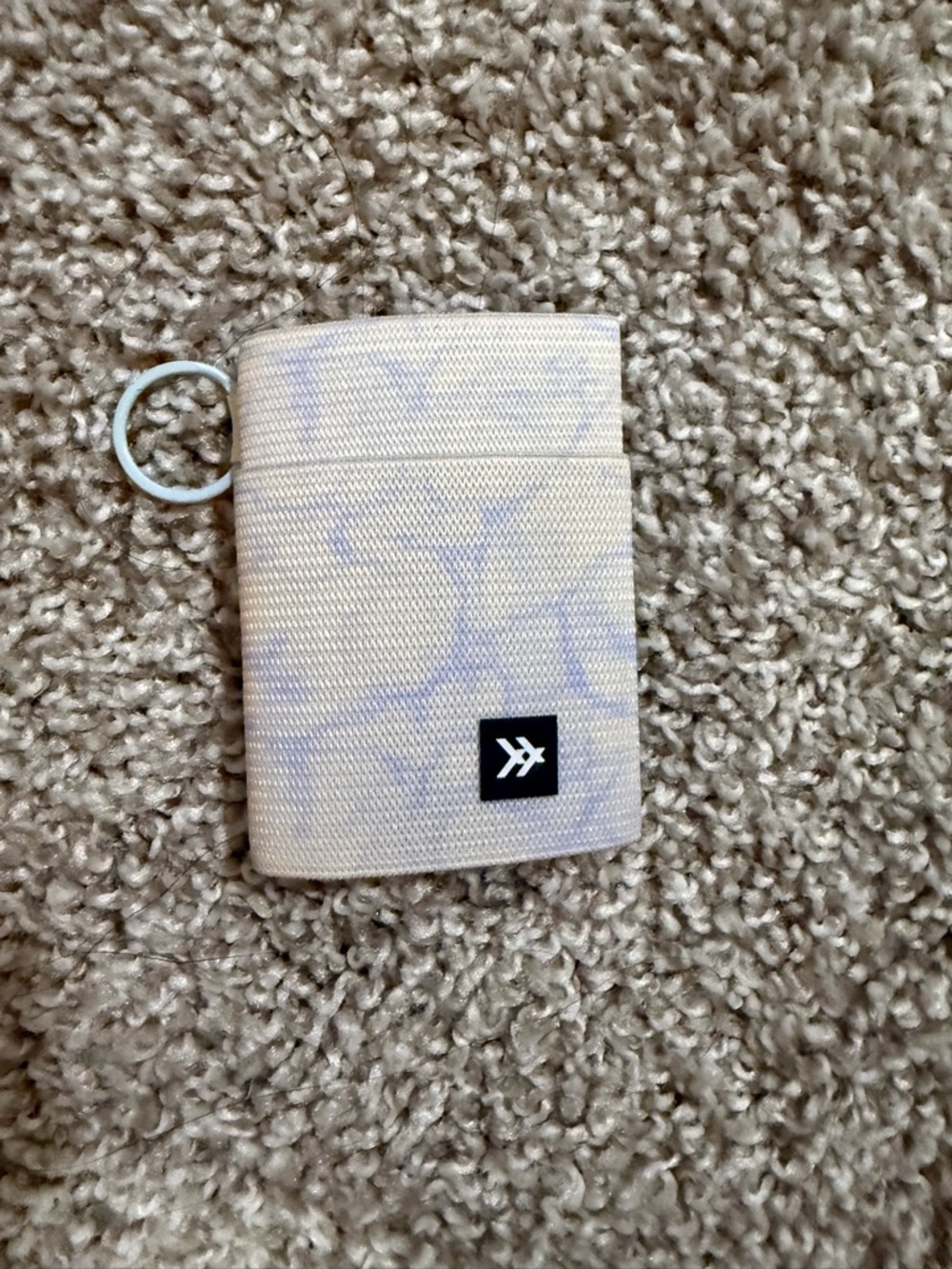 Fabric Card Wallet with Key Ring - Travel-Friendly